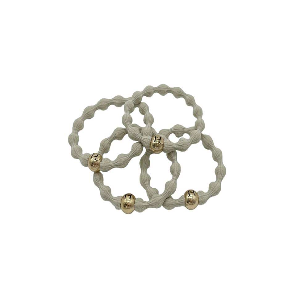 Elastic Hair Tie - Beige - Hermine Hold