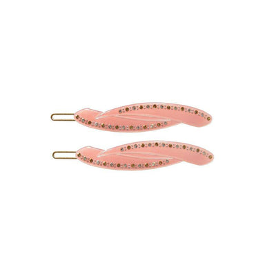 Sparkly Hair Slide - Pink - Hermine Hold