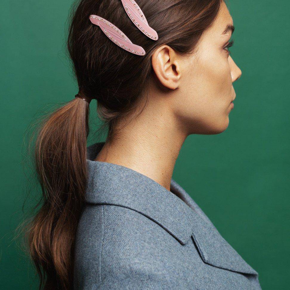 Sparkly Hair Slide - Pink - Hermine Hold