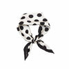 Single Dot Silk Scarf - Black & White - Hermine Hold